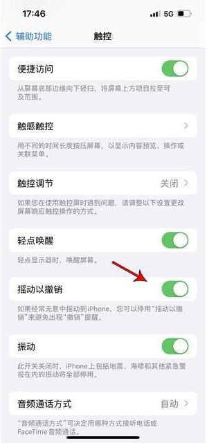 曲沃苹果手机维修分享iPhone手机如何设置摇一摇删除文字 